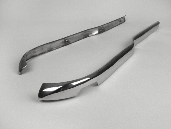 Footboard Extensions Lambretta  Stainless Steel
