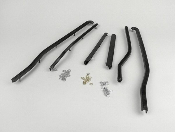 TrittleistenSet achter spaq  zwart (Lambretta (Innocenti), Lambretta (Serveta))