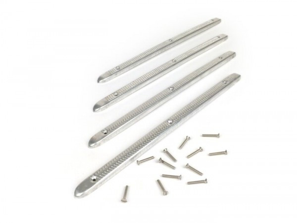 Footboard Stripes Set Lambretta C 125  Fully Alloy
