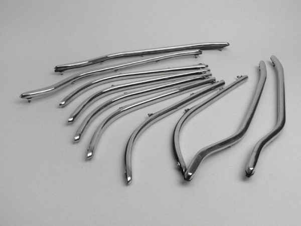Footboard Stripes Set Spaq  Stainless Steel