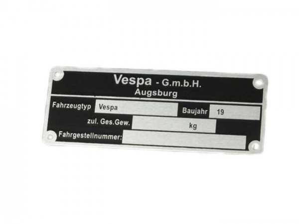Name Plate Oem Quality  Rectangular