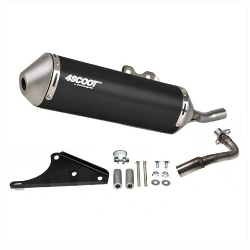 Uitlaat Tecnigas 4Scoot Kymco Agility 50Cc 4T / Gy6 (black)