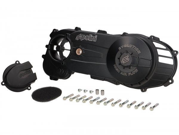 Vario Cover Polini Evolution  High Air Flow  Piaggio Short 10"  Black