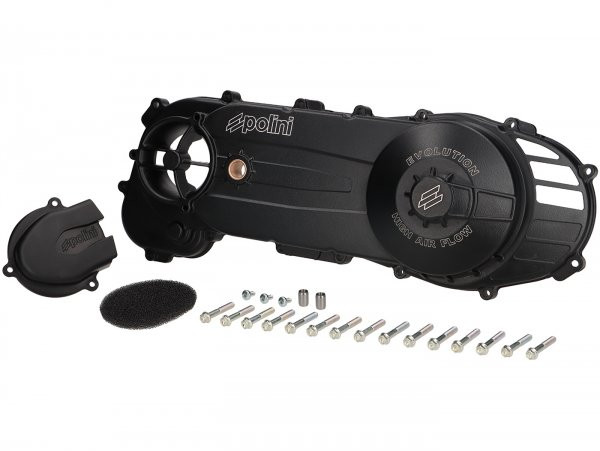 Vario Cover Polini Evolution  High Air Flow  Piaggio Long 1213"  Black