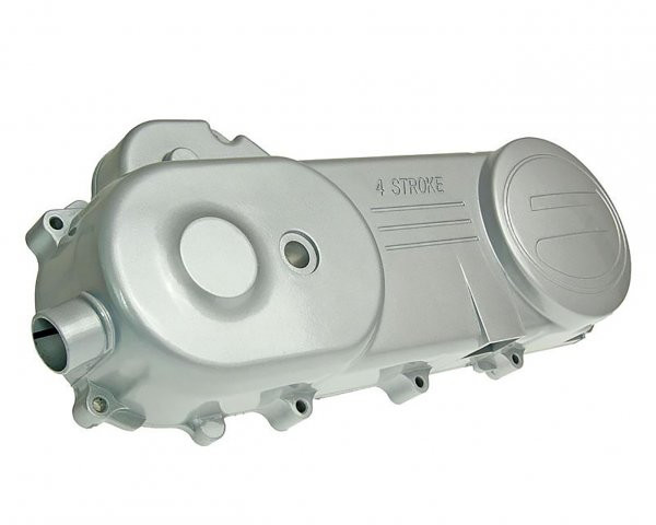 Crankcase Cover For 12/13" Wheel, 788mm Drive Belt  Silver 101 Octane For Gy6 50cc