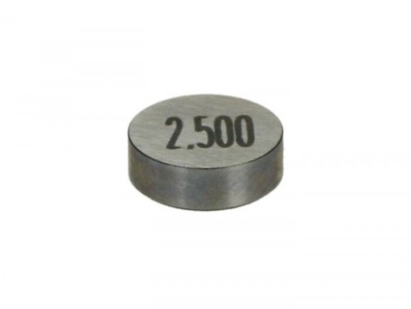 Valve Shim Ø = 7.52 Mm Piaggio, H=2.500mm