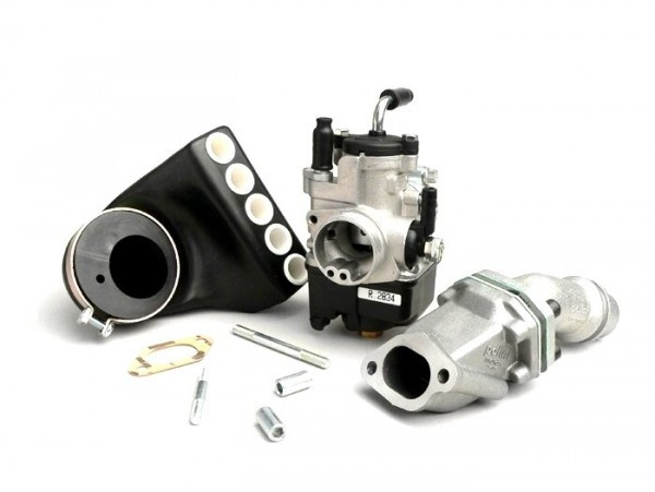 Carburator Kit Polini 2stud, 24mm Dellorto Phbl, Reed Valve