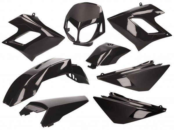 Fairing Kit Black 101 Octane For Derbi Senda Drd Racing -2010