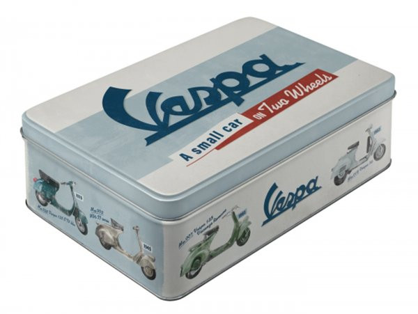 Storage Tin, Flat Nostalgic Art  23x16x7cm (2.5l)