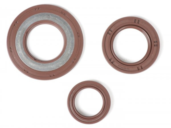 Oil Seal Set Engine BGM Pro, Fkm/viton® (e10/etahnol Resistant) Rubber,brown  Rear Hub Oil Seal 30x47x6mm (external)