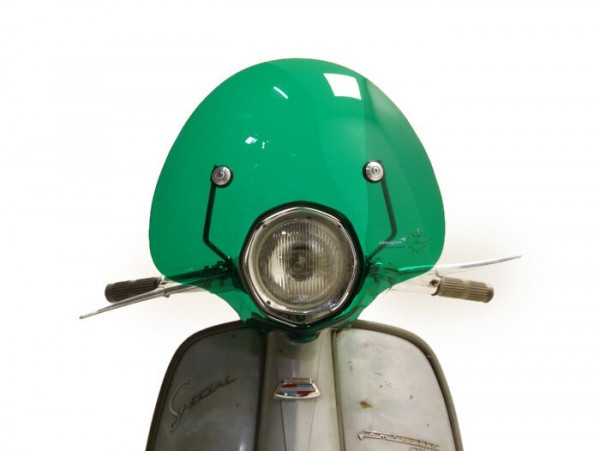 Windbescherming ams Cuppini Bubble  Groen (Lambretta (Innocenti), Lambretta (Serveta), Lambretta (SIL))