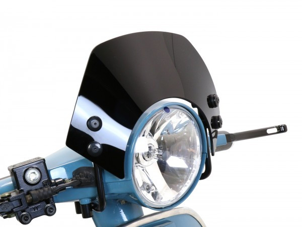 Flyscreen With Black Brackets Moto Nostra, W=300mm, H=105mm  Black