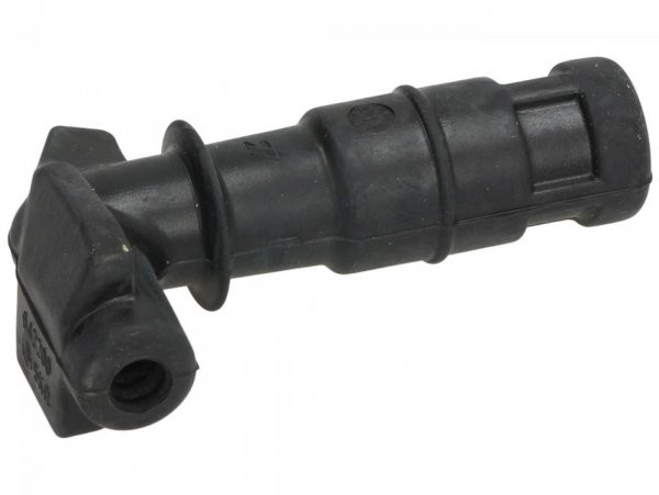 Spark Plug Connector Piaggio, (90° Angle, For Connecting Nut, Special Design)