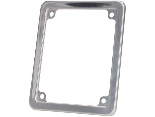 Decorative Frame For Licence Plate/number Plate Premium 150x130mm  50cc Italy (6 Digits)  Stainless Steel Polished