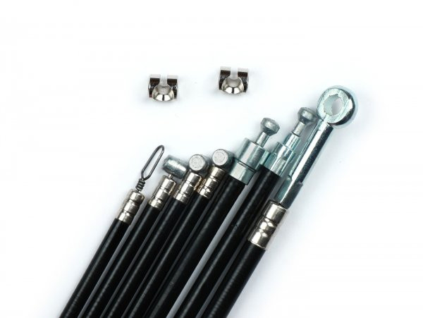 Cable Set BGM Pro, Silk Liner Vespa Px Efl (1984-)  Black