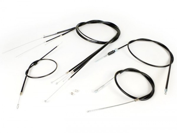 Cable Set BGM Original, Pe Inner Liner Vespa Px Efl (1984-)  Black