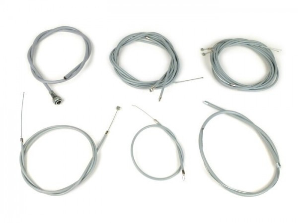Cable Set Made In Italy Vespa Px (-1984)  Ptfe Grey
