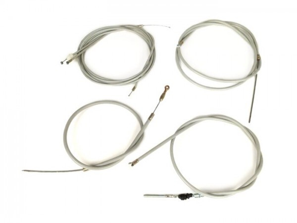 Cable Set Made In India W/o Gear Change Cable Vespa Pk Xl2