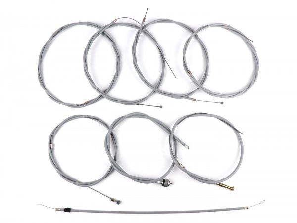 Cable Set Ptfe Vespa Px (-1984)  (pe) Grey