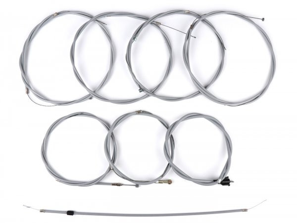 Cable Set Ptfe Vespa Px Efl (1984-1997)  (pe) Grey