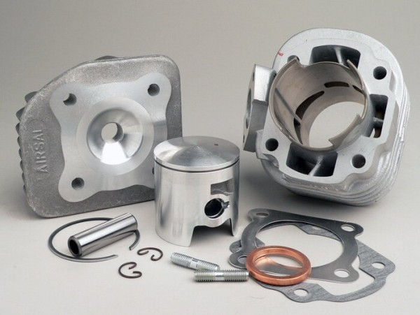 Cylinder Airsal 70 Cc T6 Racing Cpi Ac Euro 2  12mm Piston Pin  (10° Angle Exhaust Flansh)