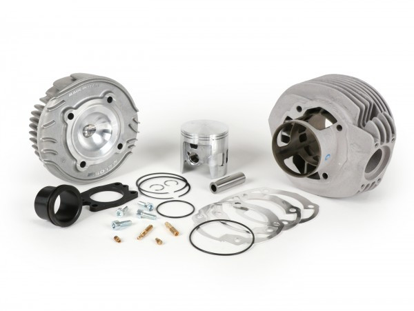 Cylinder Malossi Sport Alloy 177cc 3 Transfer Ports, 57mm Stroke, Single Exhaust Port