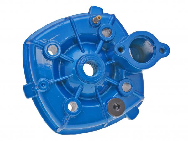 Cylinder Head 50cc Blue 101 Octane For Piaggio Lc Tetragonal
