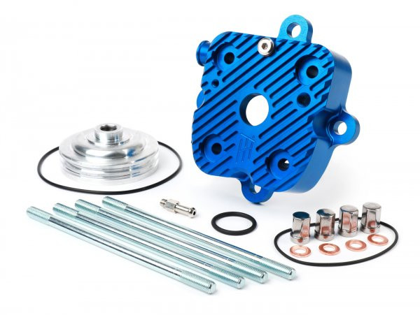 Cylinder Head Set V2.1 Race Heikotuning Blue  Piaggio 125180 Cc 2stroke Lc