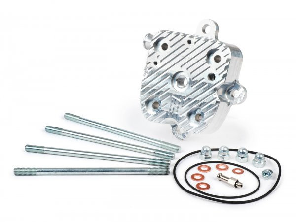Cylinder Head Set V2.1 Race Heikotuning Silver  Piaggio 125180 Cc 2stroke Lc
