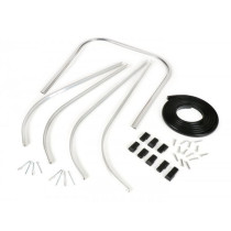 Leg Shield Beading (incl. Compl. Floor Board Stripe Set) BGM Original  Silver