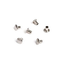 Rivetset Mauro Pascoli Ø Outside=7mm, Ø Inside=3,7mm (closed Type)  6pcs. (nickelplated)