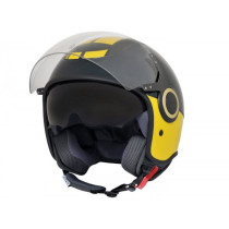 Helmet Vespa Open Face Helmet Vj Racing Sixties Green Yellow S (5556 Cm)