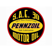 Sticker -Ø 100mm- ?Pennzoil Motor oil SAE 30?