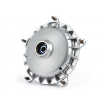 Remtrommel voorkant 10 Velg lml (nos Aufgearbeitet), Neu Beschichtet, nieuwe  Lager  zilvern