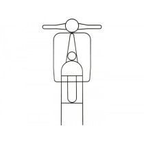Drahtgestell -Vespa Front, Made in Germany, ca. 100x71cm