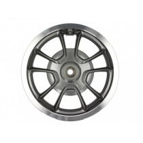 Velg achter, Anthraciet zilverner Rand piaggio 3.0012 Inch, Ø Remtrommel vervangen door 140mm