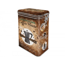 Kaffeedose, Aromadose -Nostalgic Art- "Coffee House" - 7.5x11x17.5cm (1.3l)