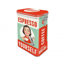 Kaffeedose, Aromadose -Nostalgic Art- "Espresso Yourself" - 7.5x11x17.5cm (1.3l)