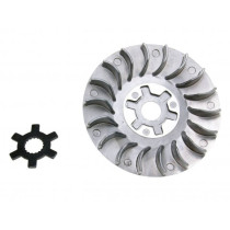 Halfpoulie / koelvin -101 OCTANE- incl. Sterring voor Minarelli