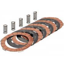 Koppelingsegment Set incl. scheiben en Veren (versterkt) BGM Pro Superstrong Racing Red  5scheiben