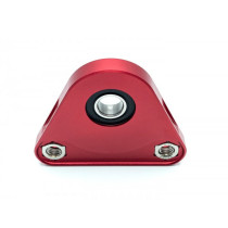 Lagerplaat Driehoek  Achterwiel mc Proparts  rood (Gilera, Piaggio Brommer)