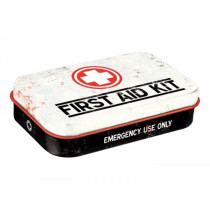Pillendose, XL -Nostalgic Art- "First Aid Kit" - 6x9.5x2cm