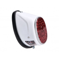 Achterlicht Brommer ovaal wit universeel -101 OCTANE