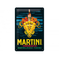 Reklameschild -Nostalgic Art- "Martini - Vermouth Grapes", 20x30cm