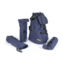 Rollergepäcksack scooterssack Groot met Einem Hauptfach  blauww Meliert