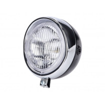 Koplamp rond zwart Retro universeel -101 OCTANE