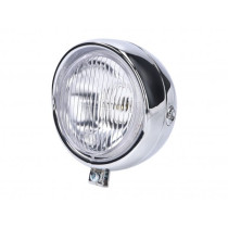Koplamp rond verchroomd Retro universeel -101 OCTANE