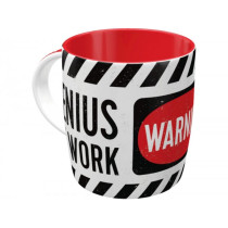 Tasse - Kaffeebecher -Nostalgic Art- "Genius at Work", Ø=85mm x 90mm, 340ml