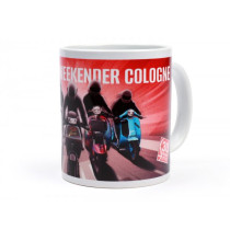 Tasse -Scooterist Weekender Cologne- wit - 0,3 ltr.