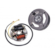 Ontsteking Stator, roodor Compleet 6V 17W rechtsdrehend -101 OCTANE
